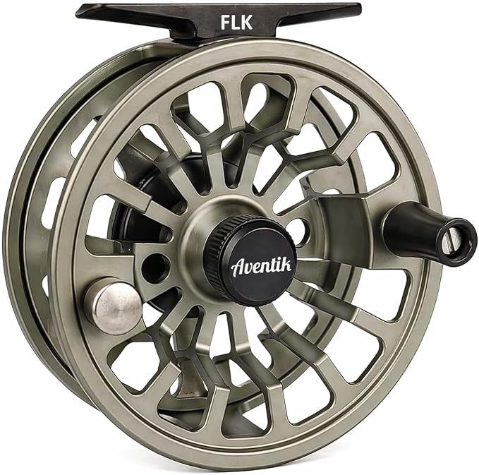 Aventik FLK Fly Fishing Reel Aluminum Trout 3/5, 5/7, 7/9wt Large Arbor Freshwater Fly Reel