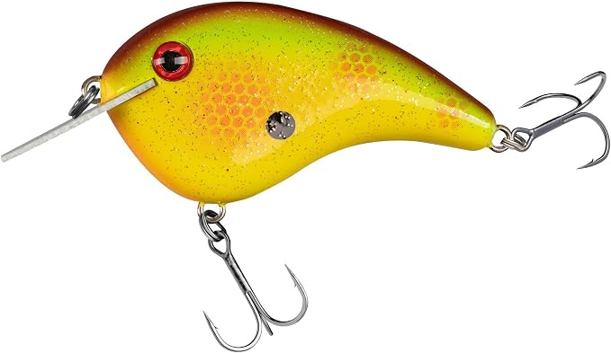 Strike King Chick Magnet Jr. Crankbait Fishing Lure, 1/4 oz, Dives 4-6 Feet, Premium Hooks