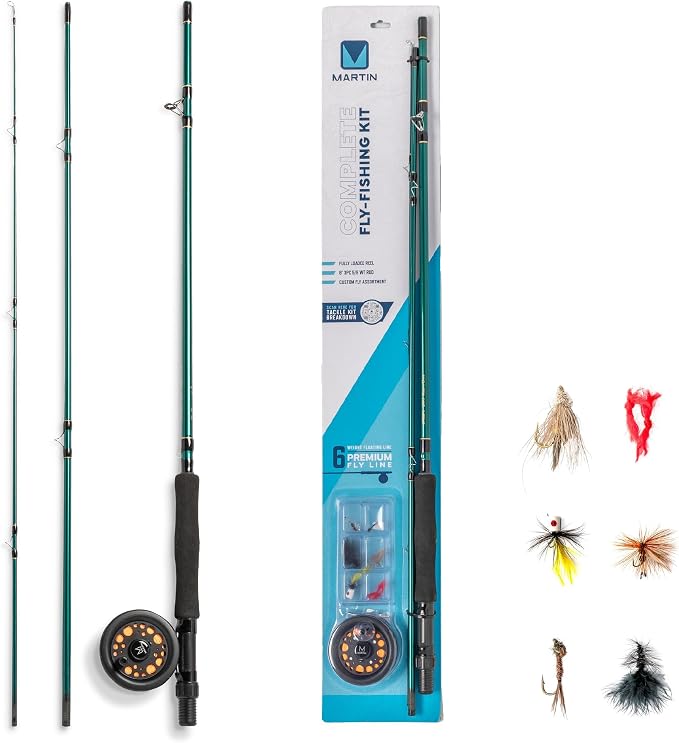 Martin Fly Reel and Fishing Rod Combo Kit