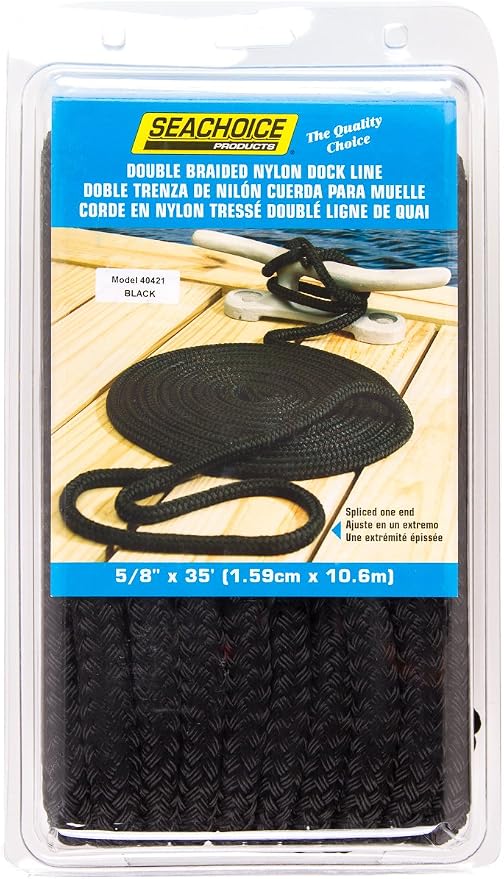 Seachoice Double-Braid Nylon Dock Line
