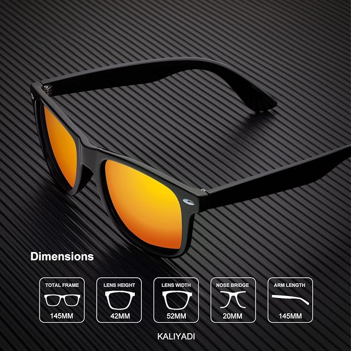 KALIYADI Sunglasses Men Polarized for Mens and Womens Unisex Sun Glasses for Driving UV Protection