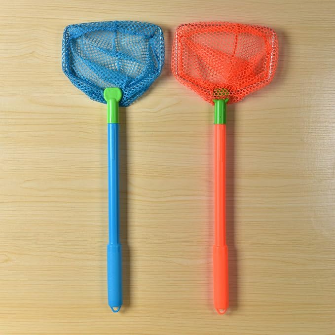 Coopay 2 Pieces Butterflies Fishing Net Catching Bug Floating Bait Beach Nets for Outdoor Playing