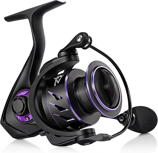 Piscifun Viper X Spinning Reels, Carbon Fiber 33LBs Max Drag, 10+1 Shielded BB, Saltwater Freshwater Spinning Fishing Reel, 5.2:1/6.2:1