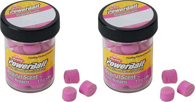 Berkley PowerBait Power Nuggets Fishing Dough Bait, Assorted Colors, Scent Dispersion Technology, Irresistible Scent and Flavor, Moldable and Easy to Use