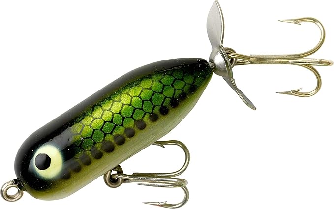 Heddon Torpedo Prop-Bait Topwater Fishing Lure with Spinner Action