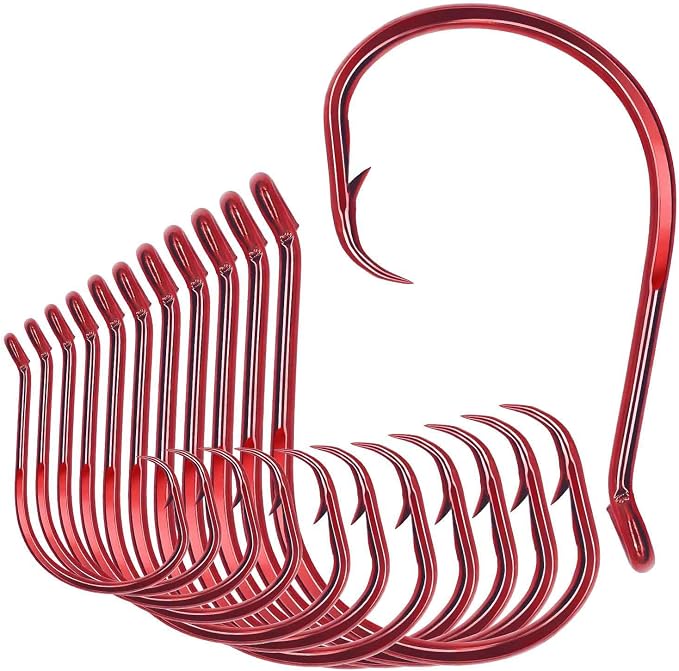 XFISHMAN Circle-Hooks-Fishing-Equipment-Octopus-Hooks-Saltwater-50 Pack #1 –12/0