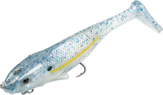 Strike King Final Copy Fishing Lure, Pre-Rigged Soft Plastic Swimbait, Free-Swinging Size 4 Treble Hook, Belly Magnetic Hook Keeper, 7/8-Ounce