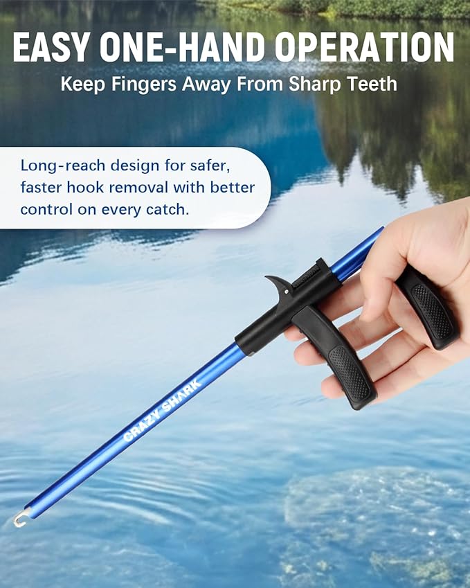 Fish Hook Remover Tool, Aluminum Fishing Hook Remover Extractor 13.6in