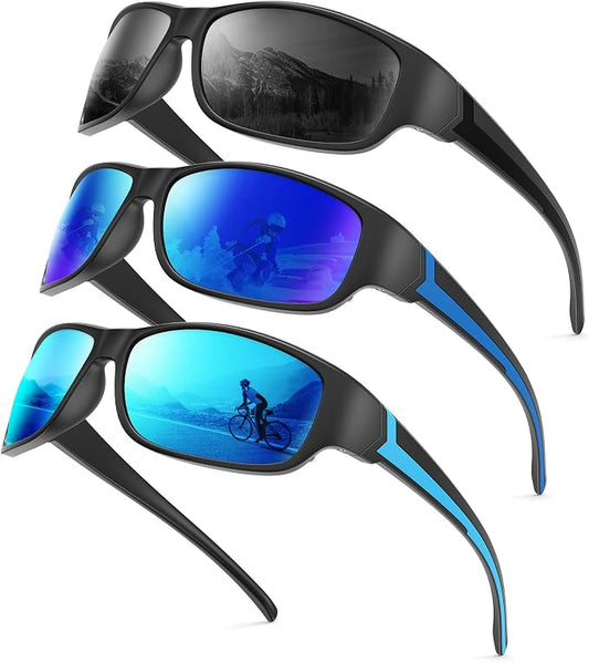 NSSIW Polarized Sunglasses-Men Sports Mens-Sunglasses: Sun Glasses Women Polarized UV400 Protection for Fishing Running Golf