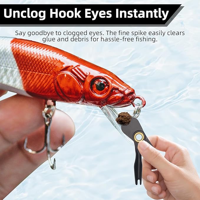 2PCS Fly Fishing Nipper – Multi-Function Knot Tying Tool, Line Clipper & Hook Eye Cleaner, 24" Retractor，Lightweight Fly Fishing Accessories