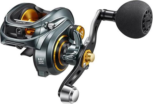 Piscifun Alinox 300 Baitcaster Fishing Reel,Aluminum Frame Baitcasting Reel, 33Lbs Max Drag, Freshwater & Saltwater Low Profile Casting Reel for Musky, Available in 6.6:1/8.1:1 Gear Ratio