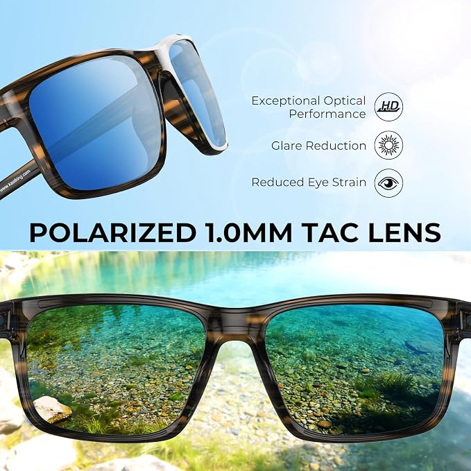 KastKing Toccoa Polarized Sport Sunglasses for Men and Women,Ideal for Driving Fishing Cycling and Running,UV Protection