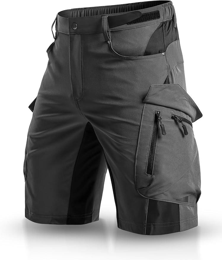 XKTTAC Men's Outdoor Quick Dry Lightweight Stretchy Shorts for Hiking, Tactical, Camping, Travel with 6 Pockets