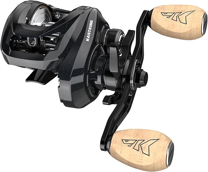 KastKing MegaTron Baitcasting Reels, High Capacity or High Speed Low Profile Casting Reel, 7+1 Double Shielded Stainless Steel BB, 8-Button Magnetic Brakes, Powerful Drag, Freshwater & Inshore Fishing