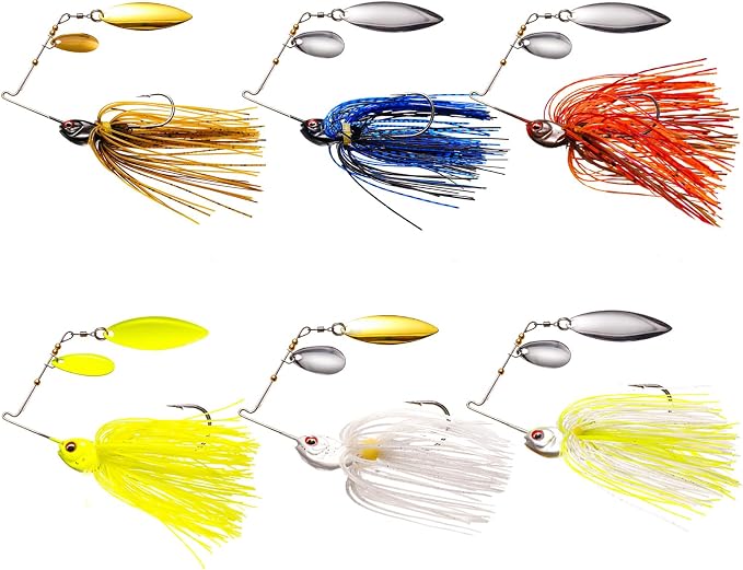 FONMANG Fishing Lure Spinner baits for Freshwater and Saltwater,2026 New Bass Trout Fishing Lures Also for Crappie Salmon Walleye Pike