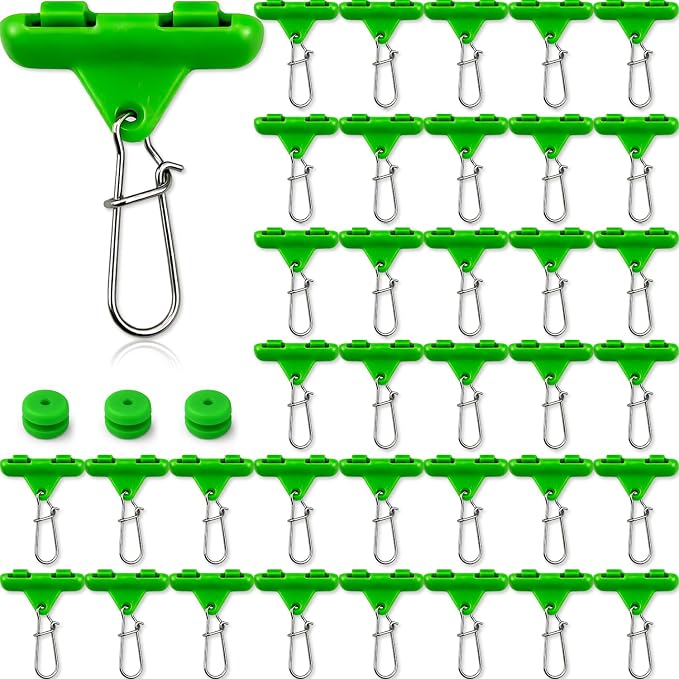 Sinker Slides for Fishing with Weight Bumpers, No Twist Sinker Slide, Clip-On Sinker Slider for Easy Weight Change, Protect Line & Knot Swivels Snaps, Ideal for Catfish Carolina Rig