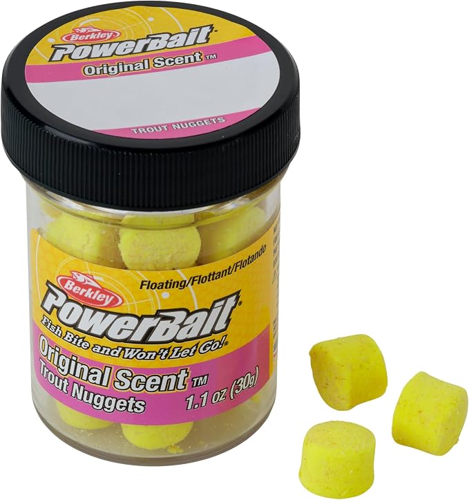 Berkley PowerBait Power Nuggets Fishing Dough Bait, Assorted Colors, Scent Dispersion Technology, Irresistible Scent and Flavor, Moldable and Easy to Use