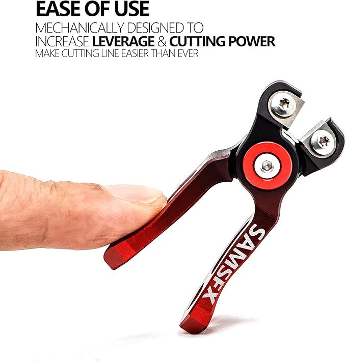 SAMSFX MINI Fishing Line Cutters with Retractors, Braid Scissors,Tungsten Line Cutter that Cut Braid, Mono and Fluoro Lines Clean & Smooth Fly Fishing Equipment