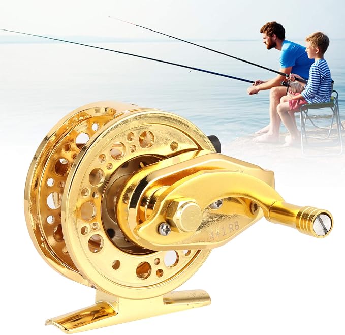 Fishing Reels, All Metal Fishing Wheel High Speed Fishing Wheel for Ice Fishing Rods for Fishing for Middle Pass Rods for Rock Fishing Rods(Left Hand)