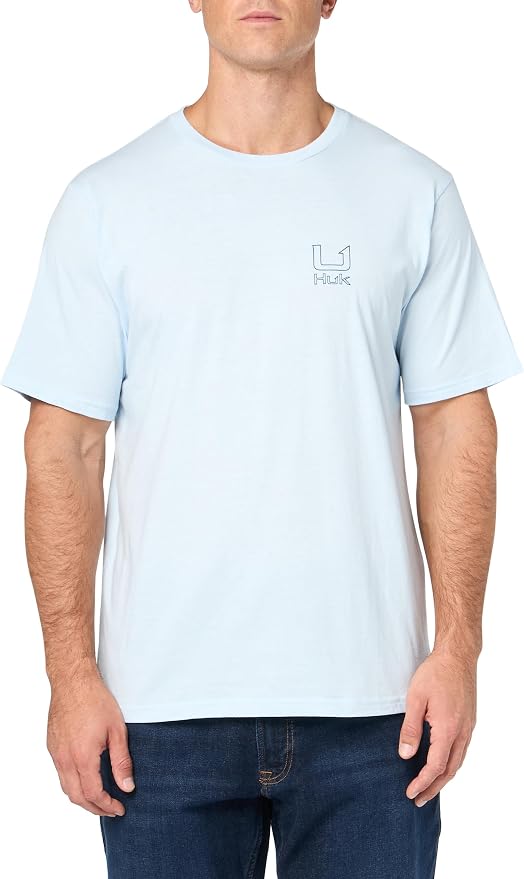 HUK Mens Fishing Graphic Tee, Performance Short Sleeve, Quick-Dry