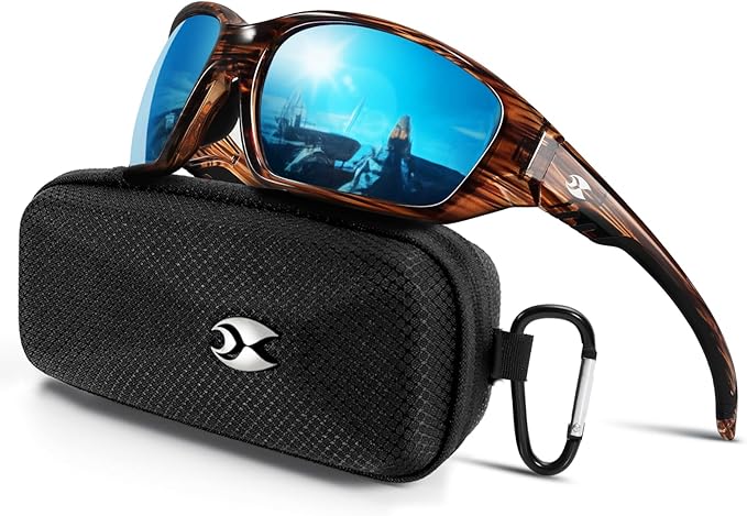 suoso Sports Polarized Sunglasses for Men: Womens UV400 Protection Sun Glasses Wrap Around Goggles for Fishing Driving TR90