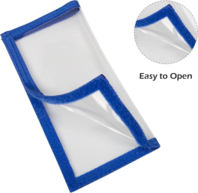 5 Pack Fishing Lure Wraps – Transparent Hook-and-Loop Covers for Crankbaits, Swimbaits, Fishing Rods & Poles
