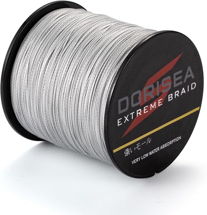 Extreme Braid 100% Pe Grey Braided Fishing Line 109Yards-2187Yards 6-550Lb Test Fishing Wire Fishing String-Abrasion Resistant Incredible Superline