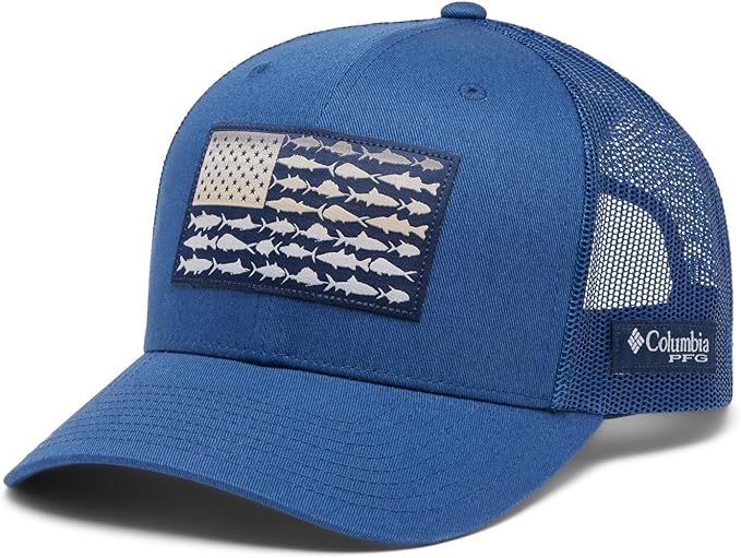 Columbia Unisex Adult PFG Logo Mesh Ball Cap