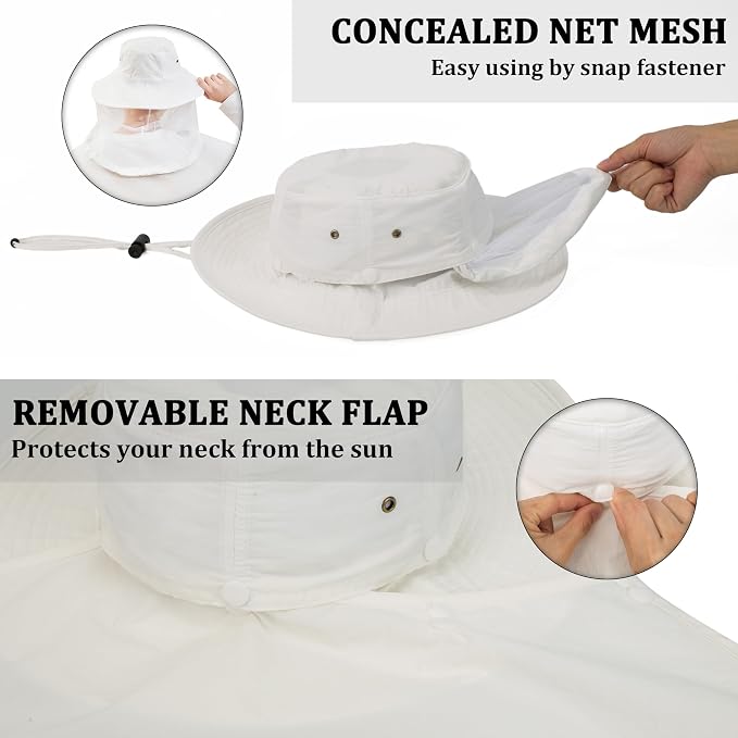 Palmyth Head Net Hat, Sun Hat Safari Hat