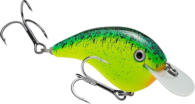 Strike King Chick Magnet Jr. Crankbait Fishing Lure, 1/4 oz, Dives 4-6 Feet, Premium Hooks