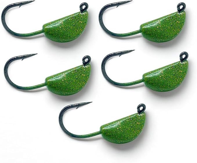 Sheepshead Jig, 2~5 Pack, Standup Style Jig, Saltwater Fishing Jig, Powder Coat Finish Made in The USA with 2X Hook, 1/2oz, 3/4oz, 1oz Sizes
