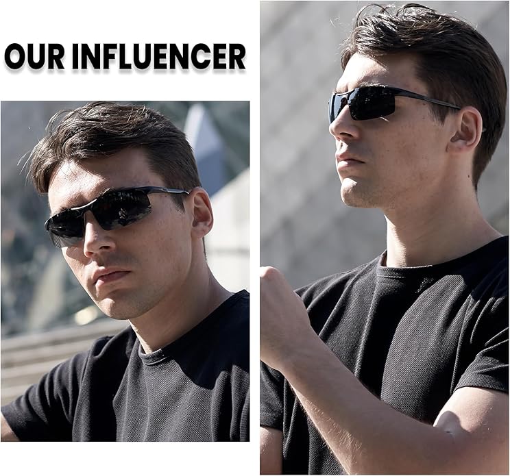 DUCO Polarized Sunglasses Mens Ultralight Carbon Fiber Sun Glasses for Men Driving Sports Fishing UV400 Protection DC8277