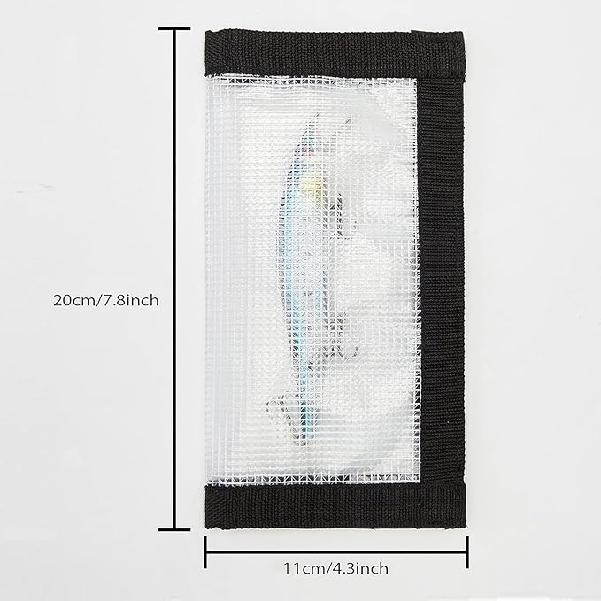 Fishing Lure Wraps 4-10 Pack Durable Clear PVC Lure Wrap for Fishing Rod Saltwater Hook Covers Fabric Lure Protector