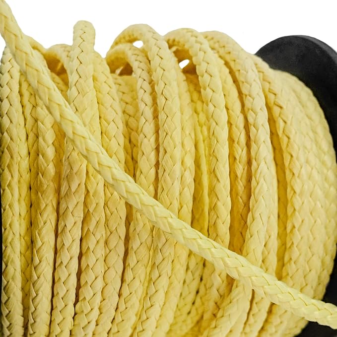 emma kites 100% Kevlar Braided String Utility Cord 100Lb ~ 1700Lb Abrasion Flame Resistant, Tactical Survival Fishing Assist Cord Model Rocket Paracord Trip Line Camping Cordage