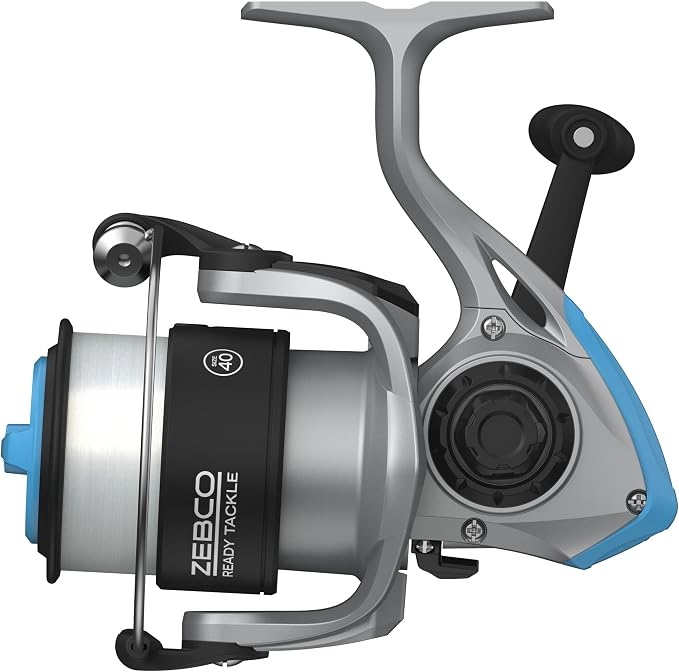 Zebco Ready Tackle Spinning Combo, 5-Foot 6-Inch, 2-Piece Fishing Rod, Size 30 Reel, 8-Pound Line, 29-Piece Tackle Kit