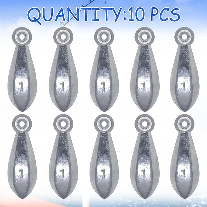Fishing Weights Sinkers Bullet Fishing Weights Sinkers Ocean Saltwater Surf Fishing Gear Fishing Assortment 1oz 2oz 3oz 4oz