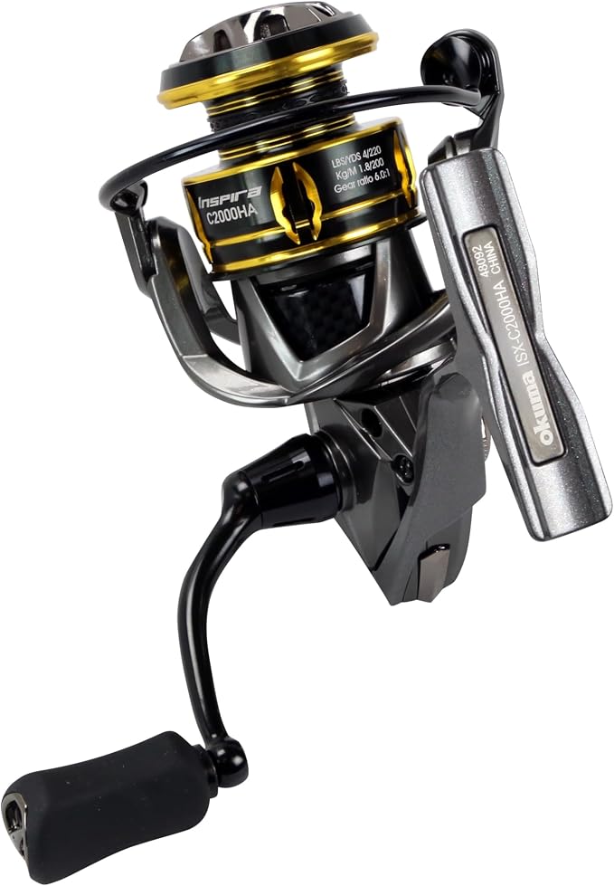 Okuma Inspira ISX Lightweight Rigid Aluminum TCA Flight Drive 9BB Spinning Reel, ISX-2500HA