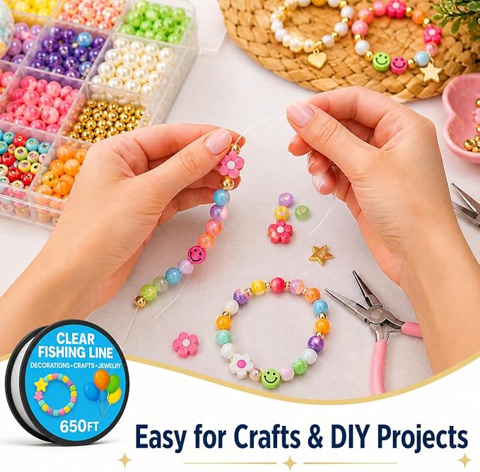 Clear Fishing Line for Decorations - Crafts - Jewelry