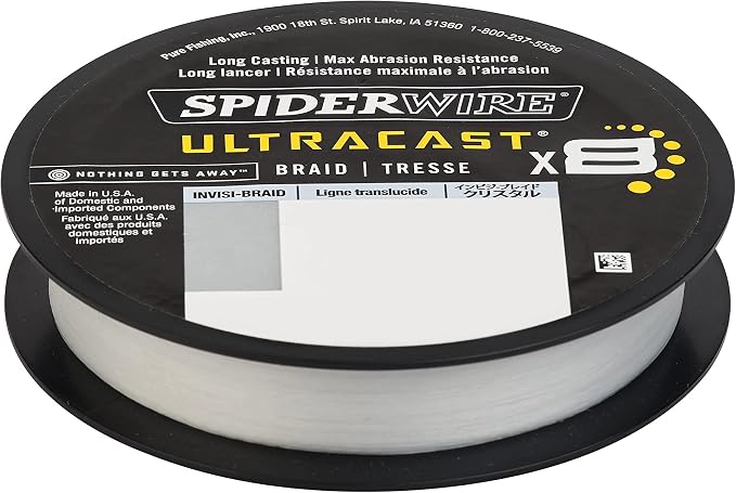 SpiderWire UltraCast Braided Fishing Line with Berkley Vanish Dual Fishing Spool