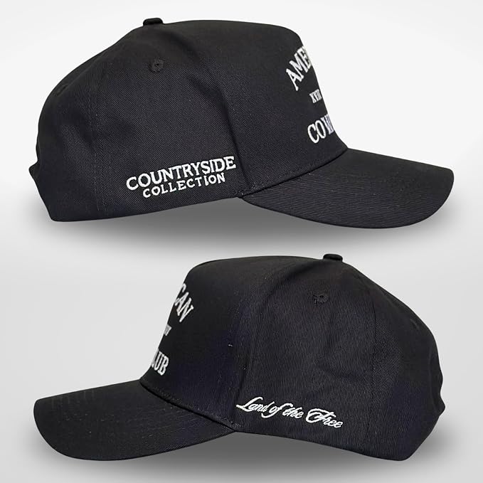 Vintage Western Trucker Hat | Men & Women | Country Cute Caps for Cowgirls Cowboys | Camo Denim Embroidered Cotton | Snapback