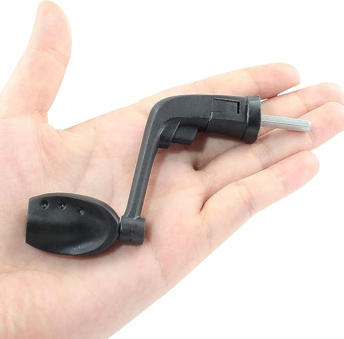 Waziaqoc 3PCS Fishing Spinning Reel Handle Grip Replacement, Rocker Arm Grip Fishing Reel Power Handle Grip