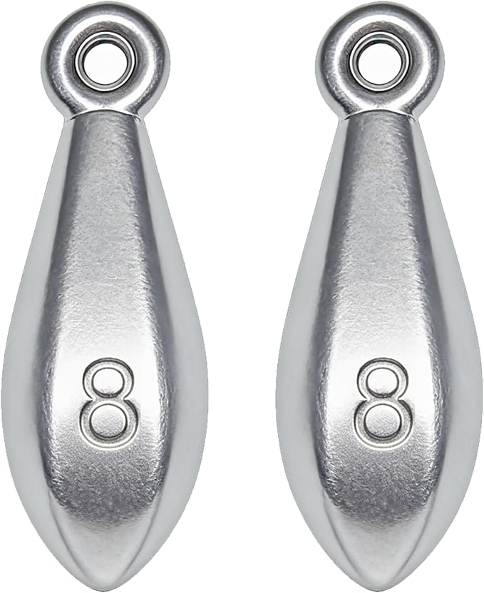 Fishing Weights Sinkers Bank Sinkers Bullet Weights for Surf Fishing Pier Bank Fishing Saltwater Fishing Gear 1oz to 8oz