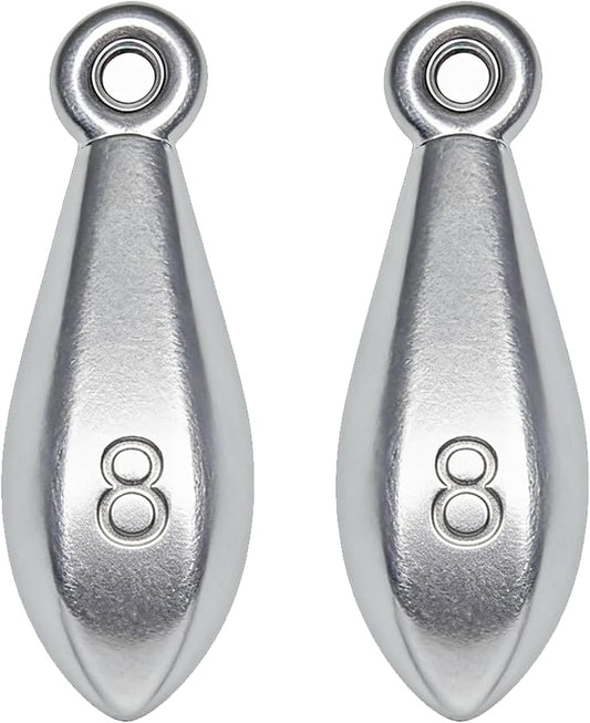 Fishing Weights Sinkers Bank Sinkers Bullet Weights for Surf Fishing Pier Bank Fishing Saltwater Fishing Gear 1oz to 8oz