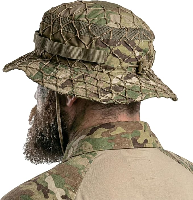 CQR Men's Tactical Boonie Hat, Breathable Packable Sun Hat for Hunting, Hiking, Fishing, Shooting, and Outdoor Activities