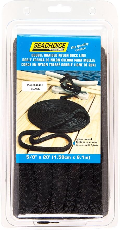 Seachoice Double-Braid Nylon Dock Line
