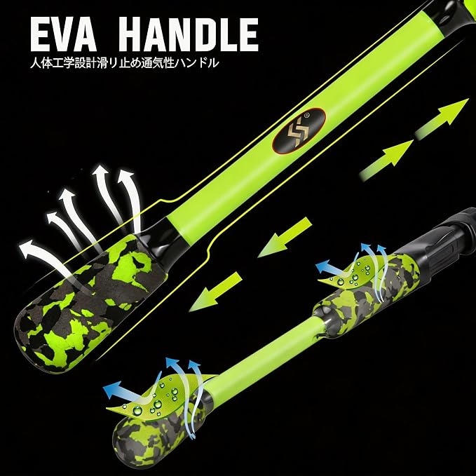 Sougayilang Baitcasting Combo – 8.0:1 Gear Ratio, 18LB Drag, 9+1 Bearings, IM7 Graphite 2-Piece M/MH Rod, EVA Handle, Camo Finish for Topwater Bass, Pike, Walleye