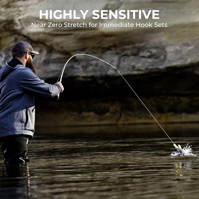 KastKing Superpower ColorShield Braided Fishing Line - Colorfast Braided Line, 100% Solution Dyed UHMWPE Fiber, Smooth & Strong Superline, Near Zero Stretch, Sensitive, High Abrasion Resistance