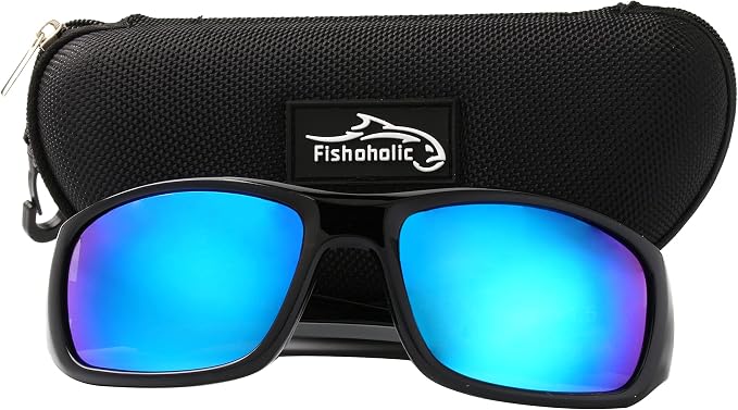 Fishoholic Polarized Bi-Focal Fishing Sunglasses with Reader Magnification (1.5x, 2.0x, 2.5x Options) and UV400 Protection