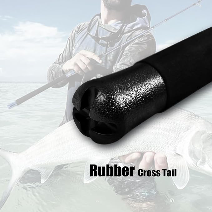 Fiblink 2-Piece Saltwater Spinning Fishing Rod Offshore Graphite Portable Fishing Rod (7 Feet)