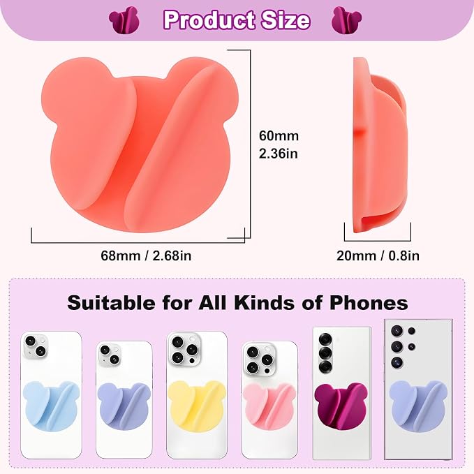 Lip Gloss Phone Case for Lipstick Lip Balm Compatible with All Phone Models Orange